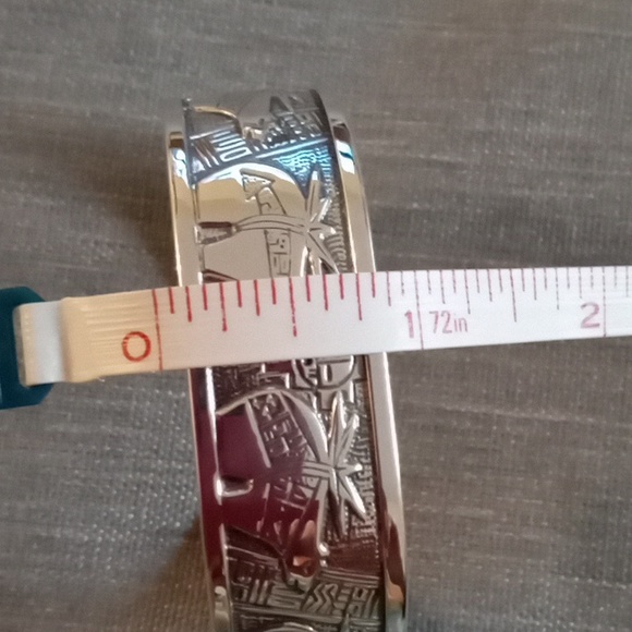 VINTAGE STERLING SILVER RODERICK TENERIO BEAR CUFF - Picture 8 of 9